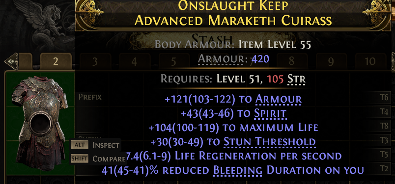 Buy ONSLAUGHT KEEP ADVANCED MARAKETH CUIRASS