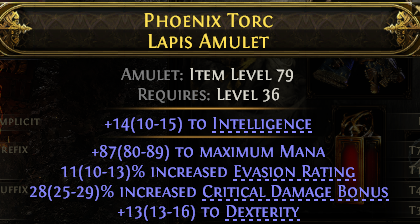 POE 2 Items Early Access SC Phoenix Torc Lapis Amulet#96158